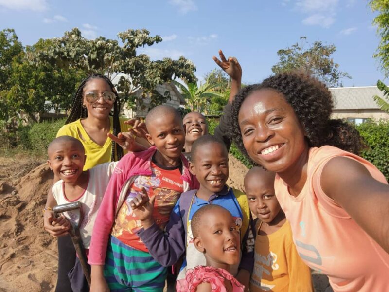 selfie with kids