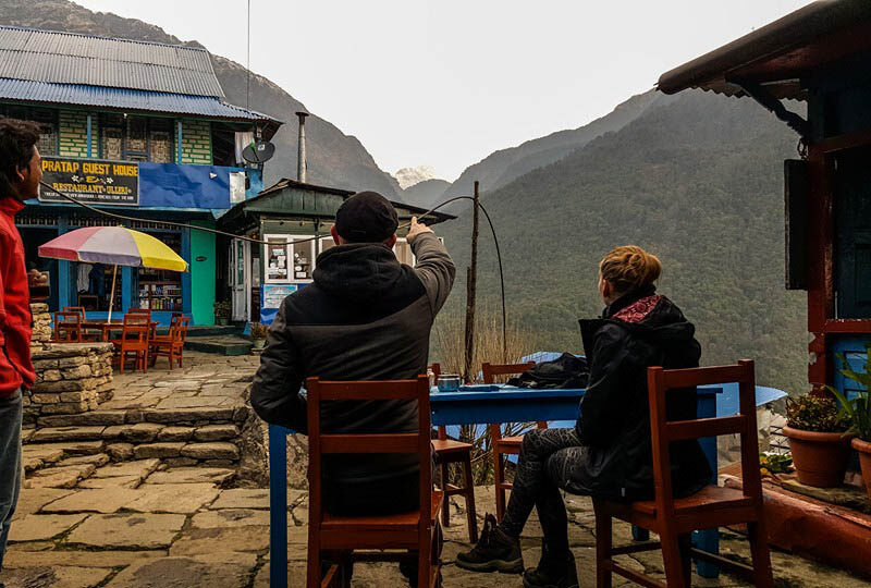 mountain cafe nepal