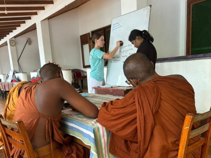 teaching monks