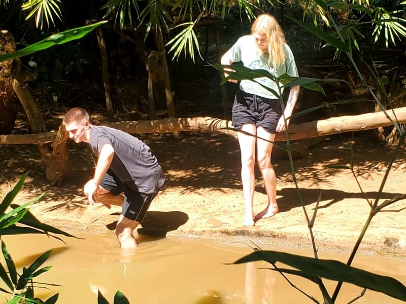 volunteer with lemurs