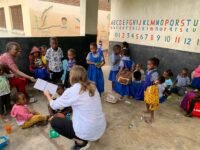 playing with the kids