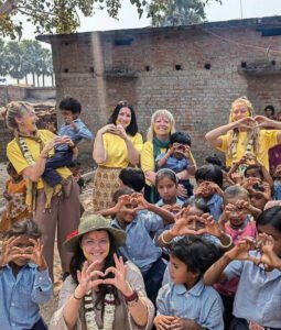 group pics witht he kids at bodhi tree