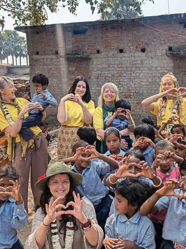 group pics witht he kids at bodhi tree