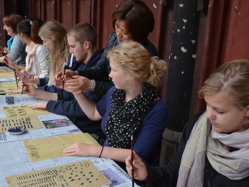 Calligraphy lesson