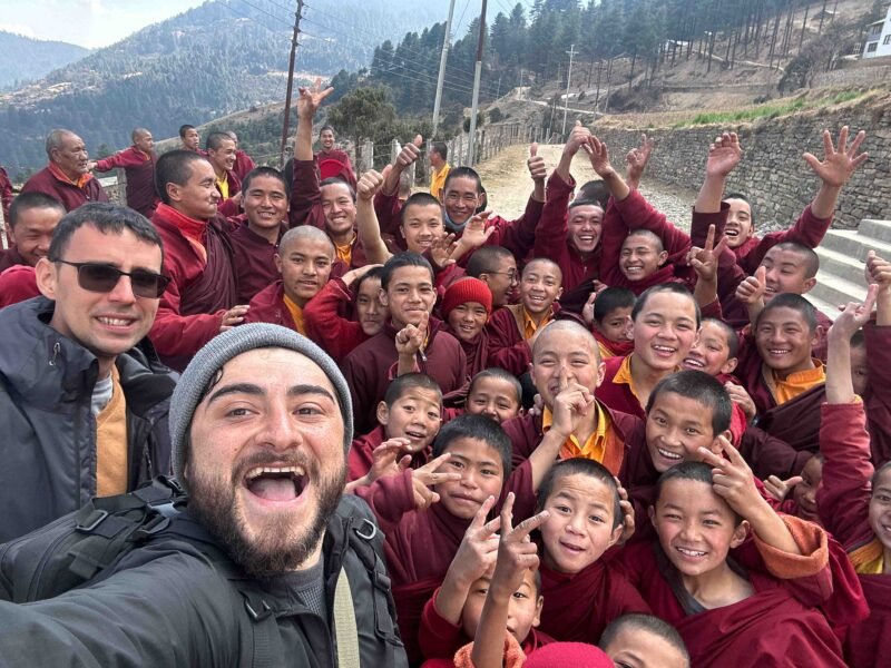 volunteer with monks