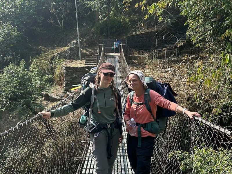 on the bridge