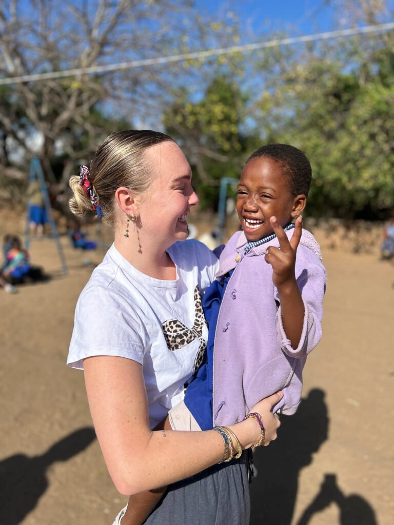 volunteer with student