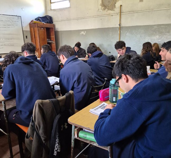 students in class