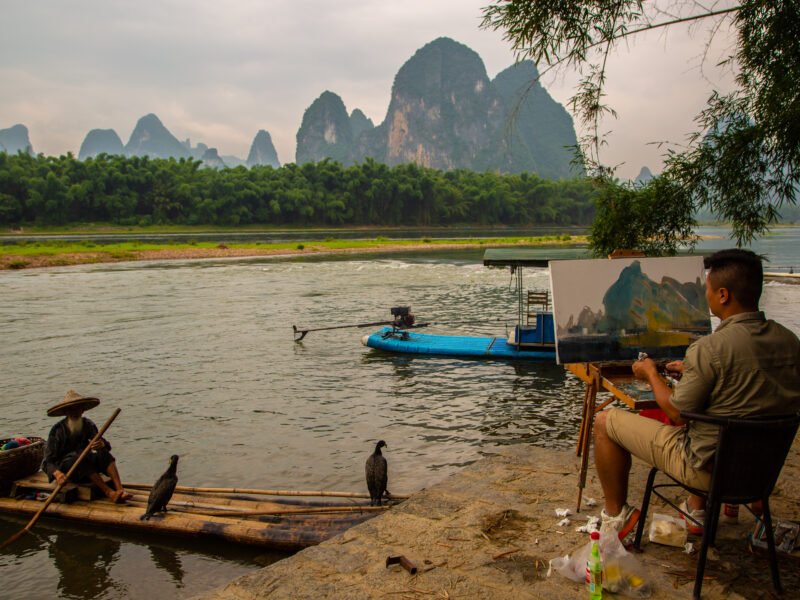 _Xingping - Drawing around the river