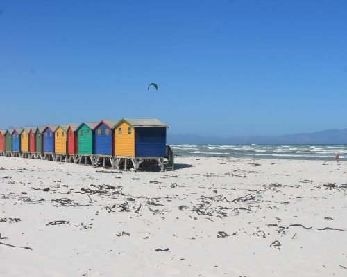 beach huts on Peninsula Tour