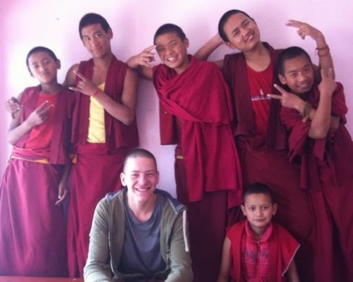 teaching english to monks