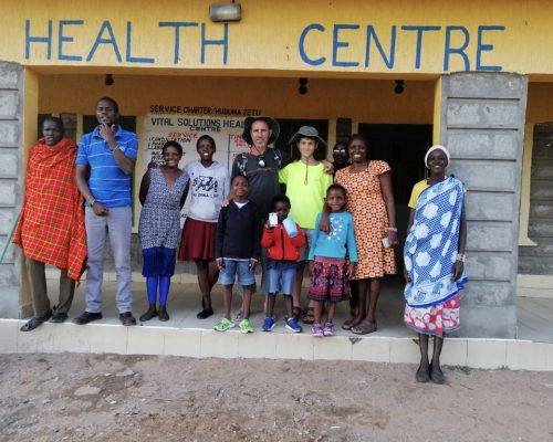 _Group photo at health centre
