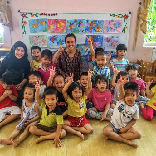 Group photo with kids (2)-Ho Chi Minh