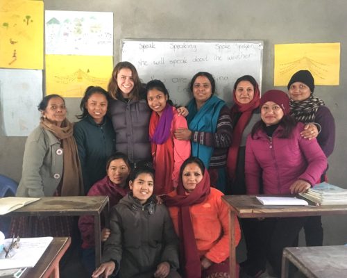 IVI volunteer at Nepal womens project