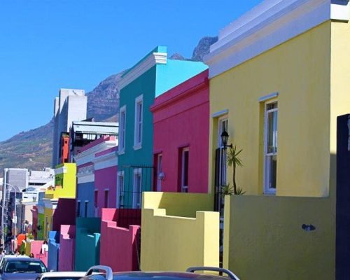 colourful neighbourhood cape town