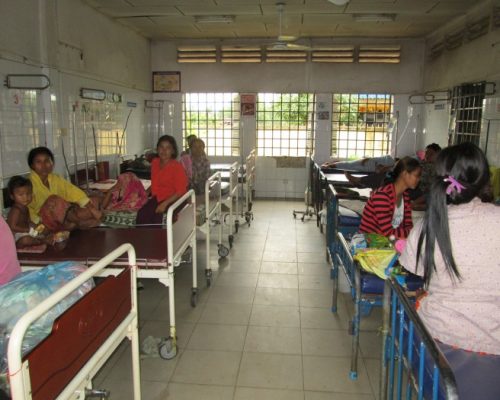 a busy hospital ward