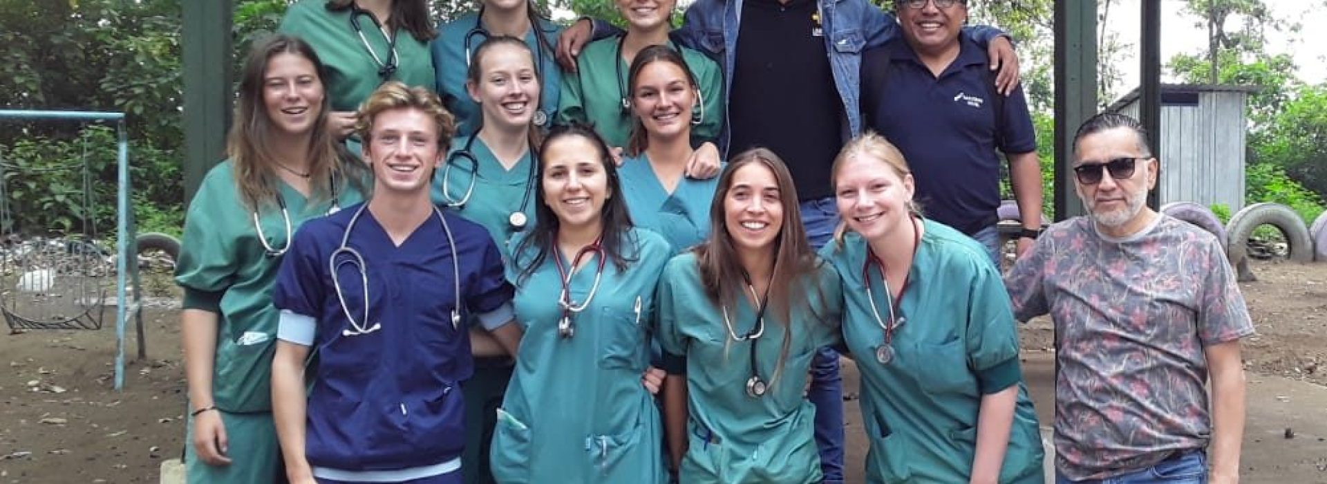 medical participants in scrubs