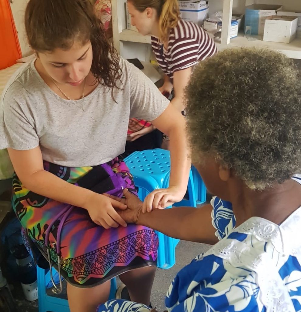 performing health checks south pacific islands