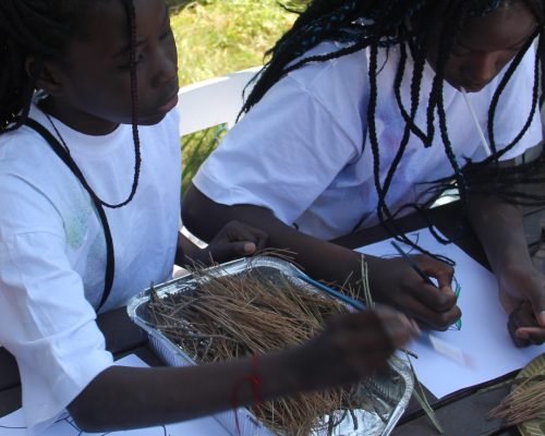 refugee kids learning