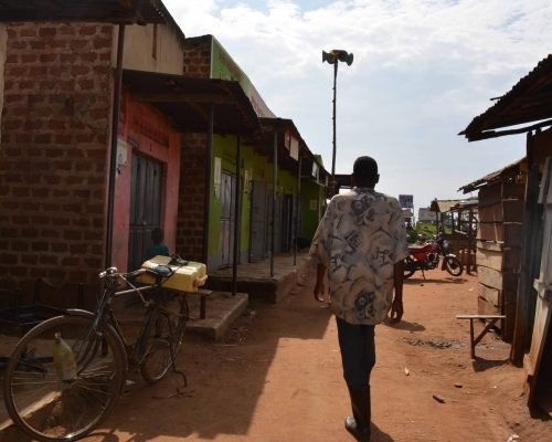 walking in local village